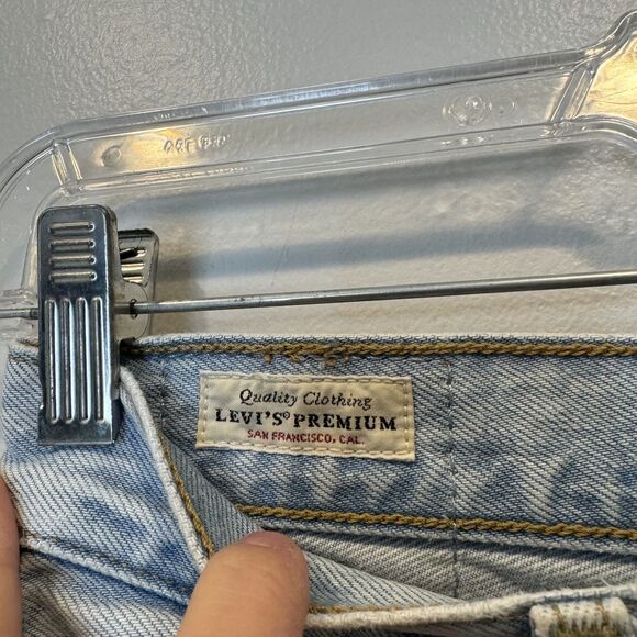 Levi's Ribcage Straight Ankle Jeans Light Wash Denim 100% Cotton Women sz 26 - Picture 10 of 11